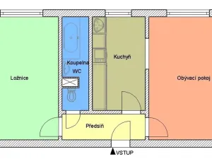 Pronájem bytu 2+1, Praha - Veleslavín, Šumberova, 53 m2