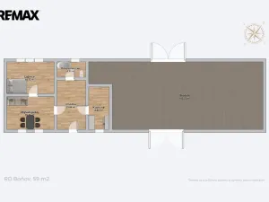 Prodej rodinného domu, Jaroměřice nad Rokytnou - Boňov, 59 m2