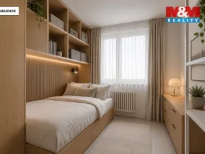 Prodej bytu 2+1, Kralupy nad Vltavou - Lobeček, Krakovská, 40 m2