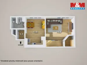 Prodej bytu 3+1, Teplice - Trnovany, Fügnerova, 76 m2