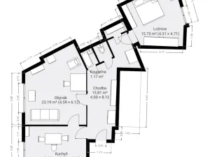 Prodej bytu 2+1, Plzeň, Čechova, 73 m2