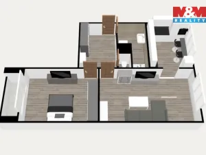 Pronájem bytu 2+1, Karlovy Vary - Bohatice, Ostrovská, 68 m2