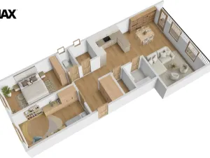 Pronájem bytu 3+kk, Hradec Králové - Nový Hradec Králové, Na Občinách, 74 m2