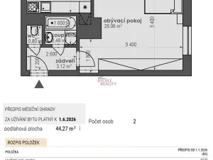 Prodej bytu 1+1, Ostrava, Sládkova, 44 m2