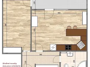 Pronájem bytu 2+kk, Kutná Hora, Tyršova, 54 m2