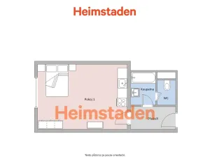 Pronájem bytu 1+kk, Ostrava - Poruba, náměstí Vítězslava Nováka, 29 m2