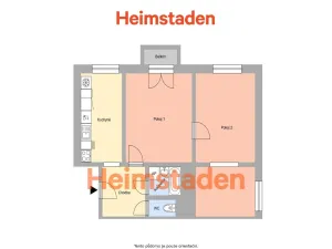 Pronájem bytu 2+1, Ostrava - Poruba, 17. listopadu, 56 m2