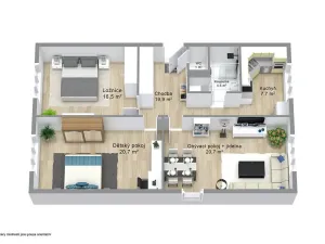 Prodej bytu 3+1, Karlovy Vary, Klínovecká, 86 m2