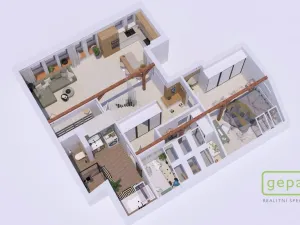 Prodej bytu 2+kk, Brandýs nad Labem-Stará Boleslav - Brandýs nad Labem, Královická, 100 m2