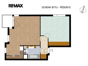 Prodej bytu 2+kk, Praha - Stodůlky, Harmonická, 51 m2