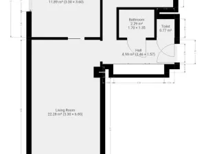 Pronájem bytu 2+1, Praha - Záběhlice, Jabloňová, 51 m2