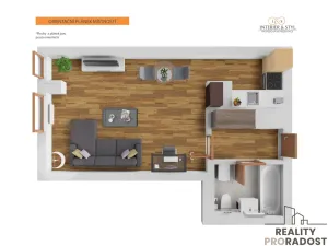 Prodej bytu 1+kk, Praha, Kališnická, 34 m2