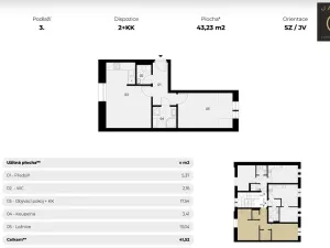 Prodej bytu 2+kk, Jáchymov, náměstí Republiky, 43 m2