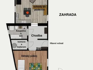 Prodej rodinného domu, Křesetice, 82 m2