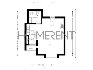 Pronájem bytu 1+kk, Praha - Nusle, Sekaninova, 35 m2