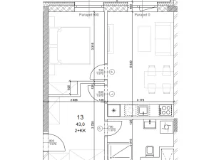 Prodej bytu 2+kk, Plzeň, Františka Kováříka, 43 m2