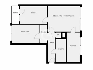 Prodej bytu 3+1, Zlín, Okružní, 73 m2