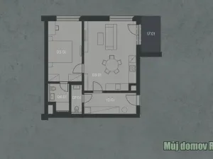 Pronájem apartmánu, Praha - Smíchov, Grafická, 61 m2