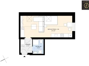 Prodej bytu 1+kk, Kladno, Dvorská, 35 m2
