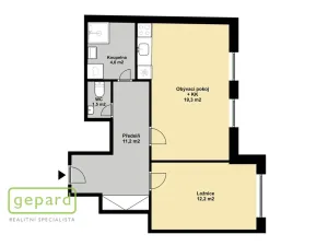Pronájem bytu 2+kk, Praha, Bělohorská, 50 m2