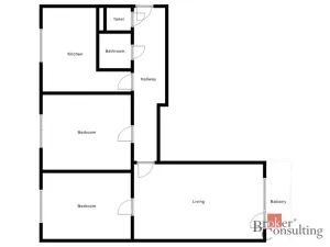 Prodej bytu 3+1, Kolín - Kolín II, Tyršova, 72 m2