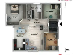 Prodej rodinného domu, Zádveřice-Raková - Zádveřice, 115 m2
