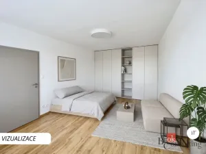Pronájem bytu 1+1, Zliv, Školní, 43 m2