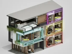 Prodej bytu 2+kk, Badung Regency,Indonésie, 55 m2
