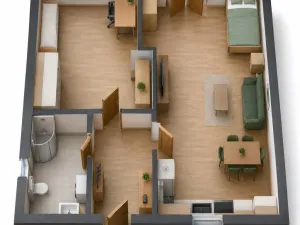 Pronájem bytu 2+kk, Krokočín, 60 m2