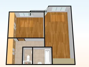 Pronájem bytu 2+kk, Praha - Nusle, Kloboučnická, 50 m2
