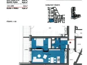Pronájem bytu 2+kk, Šlapanice, Brněnská, 70 m2