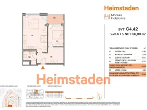 Pronájem bytu 2+kk, Praha - Holešovice, Vrbenského, 56 m2