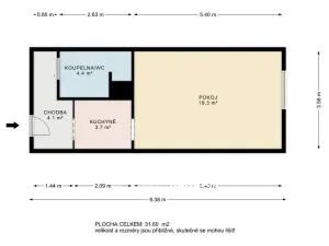 Pronájem bytu 1+kk, Letovice, Průchodní, 28 m2