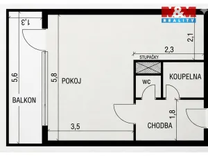 Prodej bytu 1+kk, Praha - Žižkov, Za žižkovskou vozovnou, 43 m2