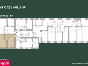 Prodej bytu 2+kk, Vsetín, Horní náměstí, 59 m2