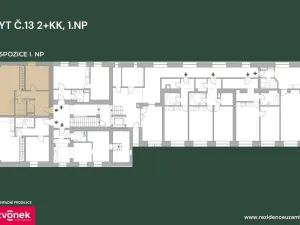 Prodej bytu 2+kk, Vsetín, Horní náměstí, 70 m2