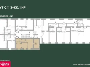 Prodej bytu 3+kk, Vsetín, Horní náměstí, 46 m2