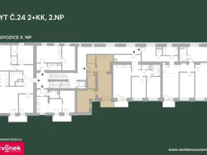 Prodej bytu 2+kk, Vsetín, Horní náměstí, 56 m2