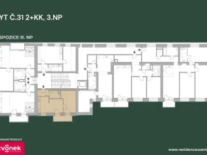 Prodej bytu 2+kk, Vsetín, Horní náměstí, 39 m2