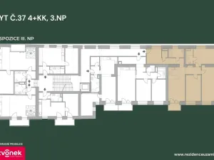 Prodej bytu 4+kk, Vsetín, Horní náměstí, 118 m2