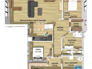 Prodej rodinného domu, Kyšice, Sadová, 121 m2