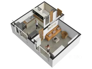 Prodej bytu 1+1, Ústí nad Labem - Severní Terasa, Meruňková, 35 m2