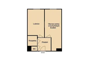 Pronájem bytu 2+kk, Kladno, Holandská, 40 m2