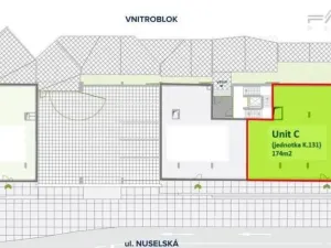 Pronájem obchodního prostoru, Praha - Nusle, Nuselská, 174 m2