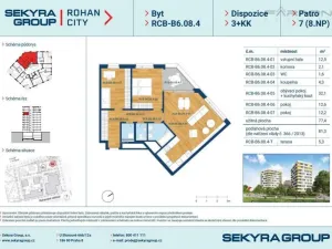 Pronájem bytu 3+kk, Praha - Karlín, Sokolova, 86 m2