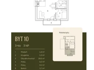 Prodej bytu 3+kk, Lenora - Zátoň, 57 m2