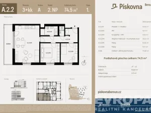 Prodej bytu 3+kk, Beroun, 70 m2
