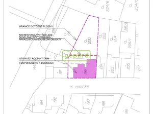 Prodej pozemku pro bydlení, Praha - Řepy, K mostku, 328 m2