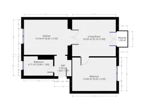 Pronájem bytu 2+1, Praha, Konopišťská, 54 m2