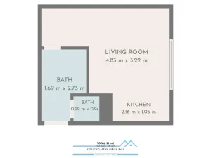 Prodej bytu 1+kk, Znojmo, Pražská sídl., 21 m2